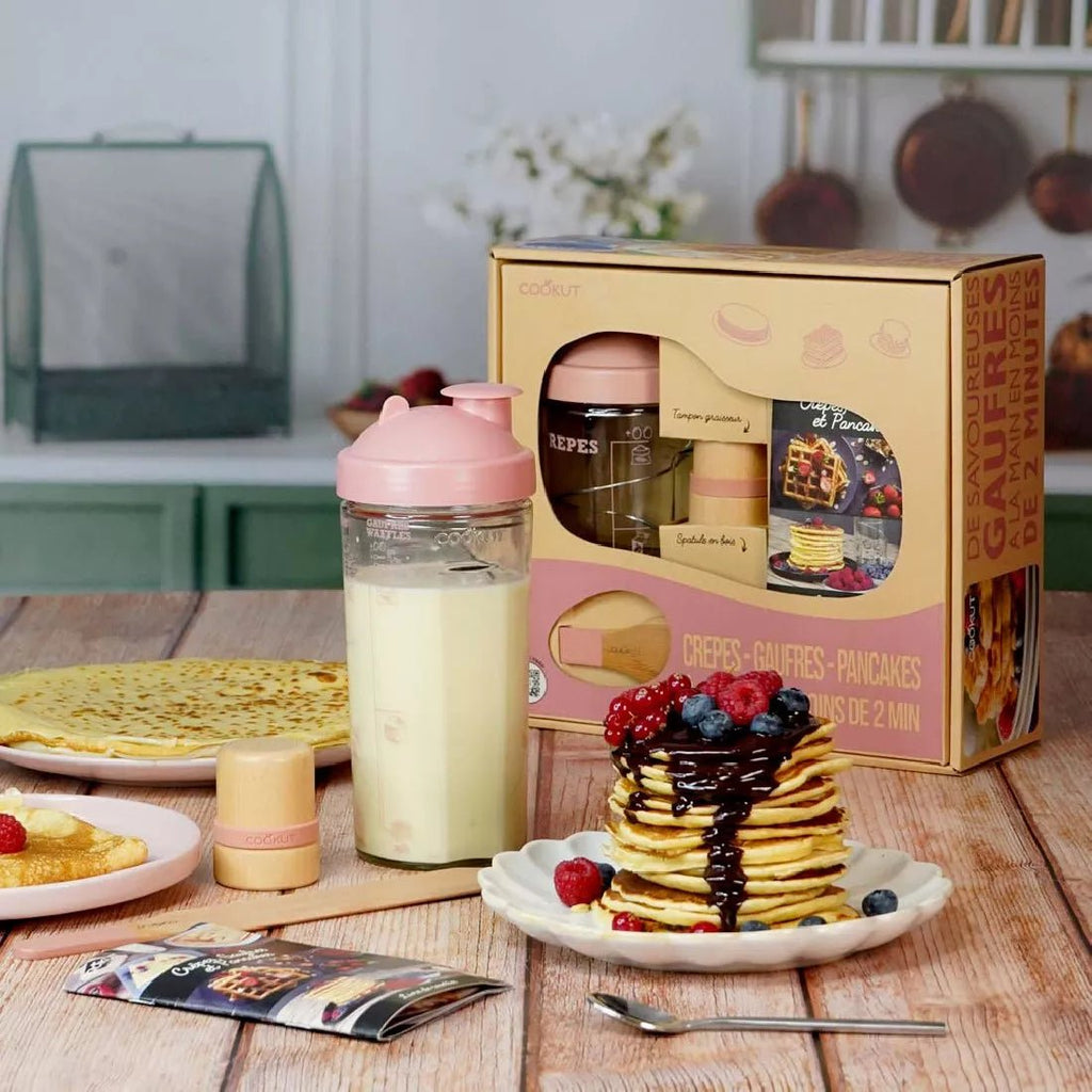 Coffret Shaker Crêpes / Gaufres / Pancakes - Cookut - I.D DECO MARSEILLE