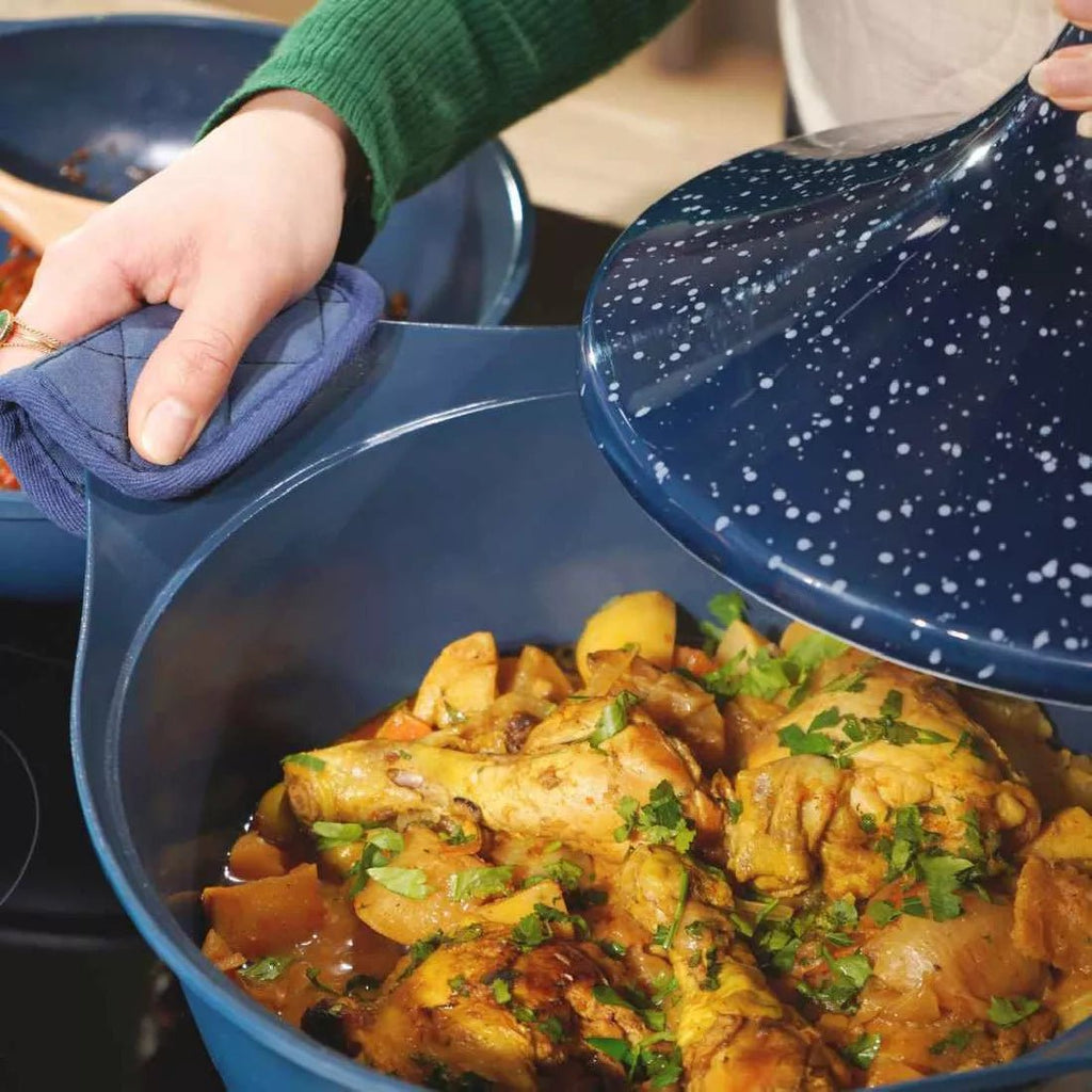 Couvercle Tajine Bleu Incoyable Cocotte - Cookut (2 tailles) - I.D DECO MARSEILLE