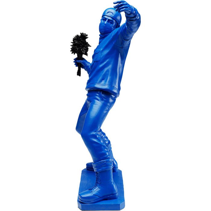Figurine décorative Street Art Bouquet bleu 67cm - I.D DECO MARSEILLE