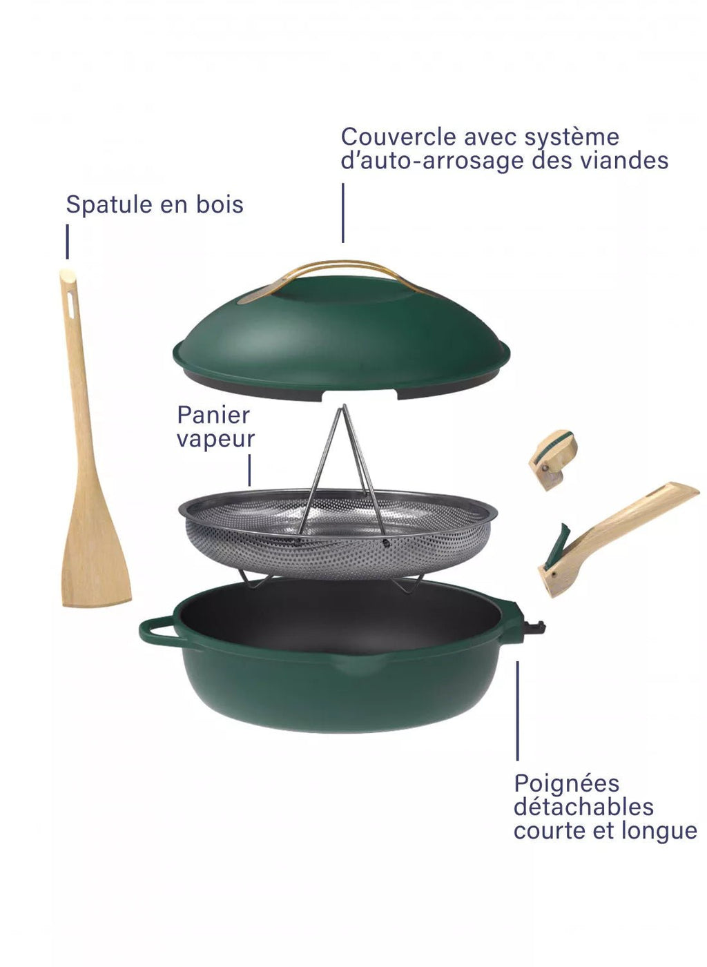 La Fabuleuse Poêle 8 en 1 Canopée 24cm - Cookut - I.D DECO MARSEILLE