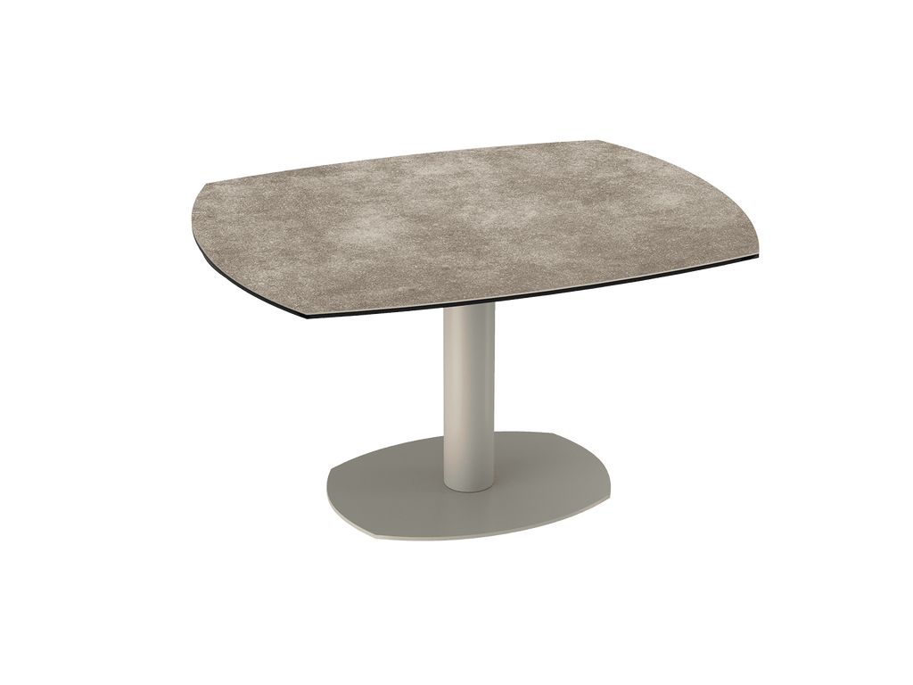 Table de repas céramique Archi - Acier laqué gris - I.D DECO MARSEILLE