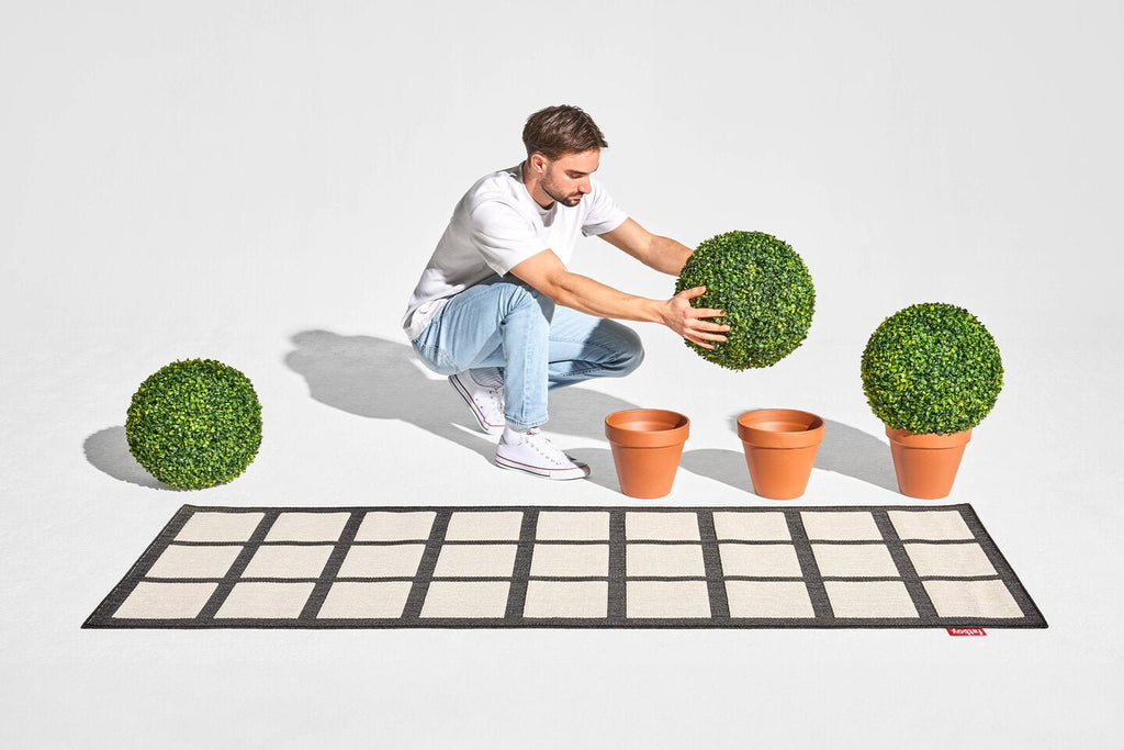 Tapis Carpretty Catwalk Blanc/Noir - Fatboy - I.D DECO MARSEILLE