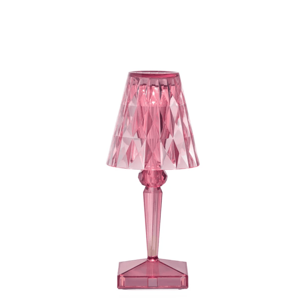 Lampe BATTERY New Colors Rose Pastel sans fil Led - Kartell - I.D DECO MARSEILLE
