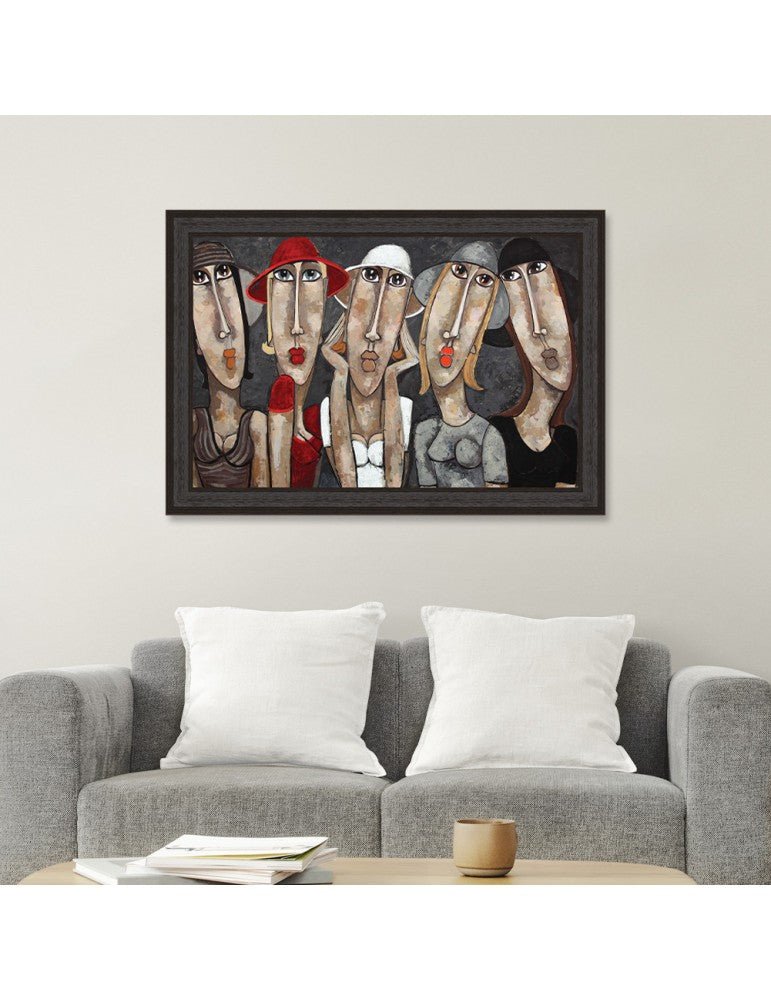 Martine Gonnin - Les Filles aux Chapeaux - I.D DECO MARSEILLE