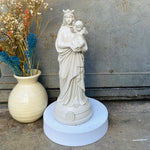Statue Notre Dame de La Garde en résine, fabriquée par la marque J'ai Vu La Vierge, coloris Lin, chez I.D DECO Marseille et en livraison partout en France