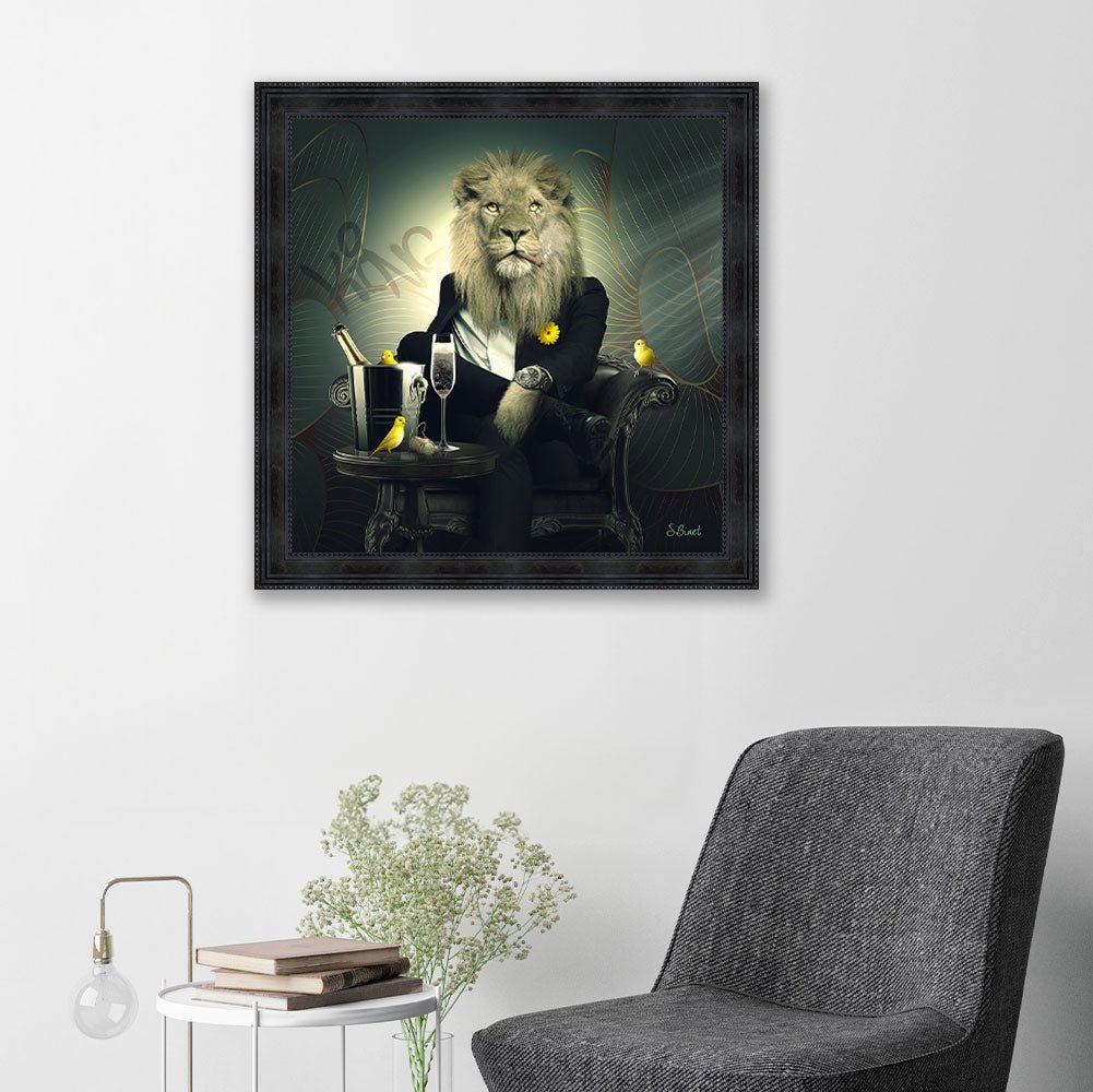 Sylvain Binet - Lion Chesterfield - I.D DECO MARSEILLE
