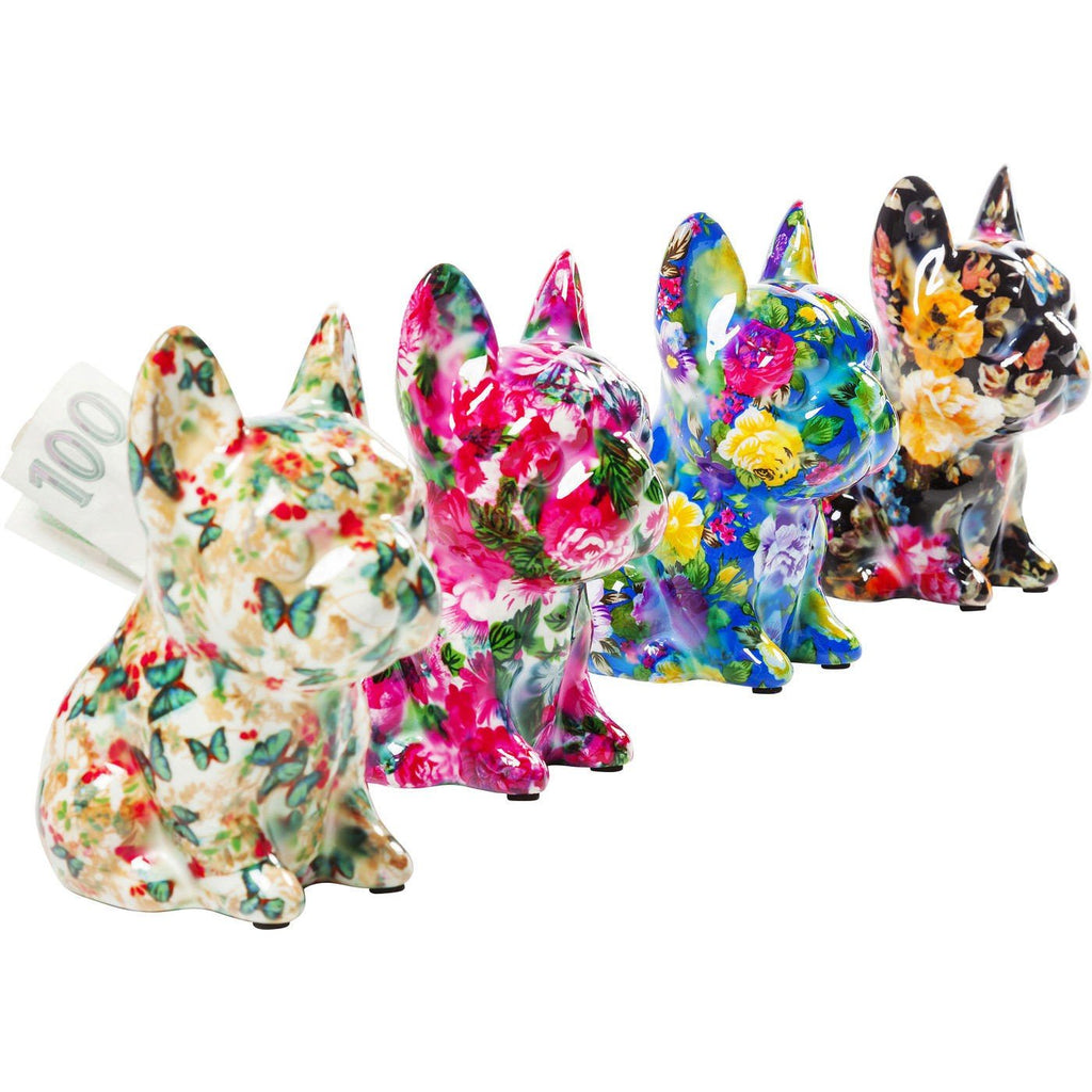 Tirelires Dog Fiore 12cm Noir - Kare Design - I.D DECO MARSEILLE