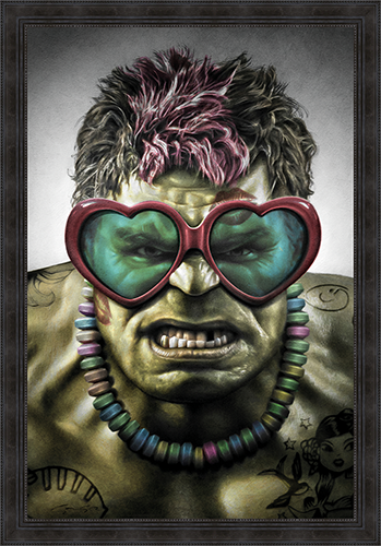 Tableau Alexandre Granger, Very Bad Trip Hulk, disponible chez I.D DECO Marseille et en livraison partout en France
