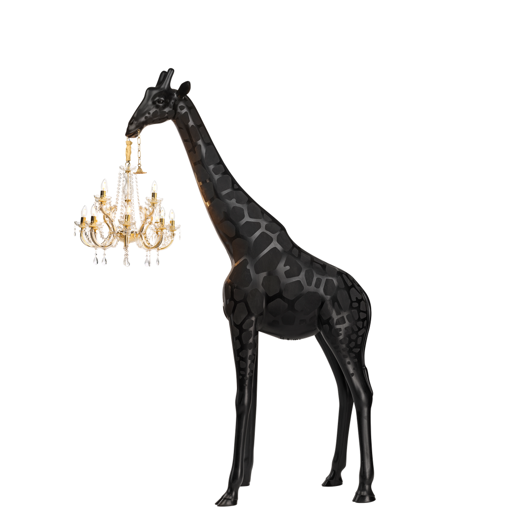Girafe In Love M Indoor Black de Qeeboo, disponible chez I.D DECO Marseille
