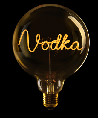 Ampoule Vodka à Led avec message amusant, original et beau, lumière d'intérieur pour cadeau ou décoration maison, disponible chez I.D DECO Marseille en retrait boutique ou en livraison à domicile