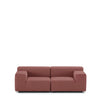 Canapé d'extérieur 2 places modèle PLATSICS de la marque Kartell, coloris bordeaux, disponible chez I.D DECO