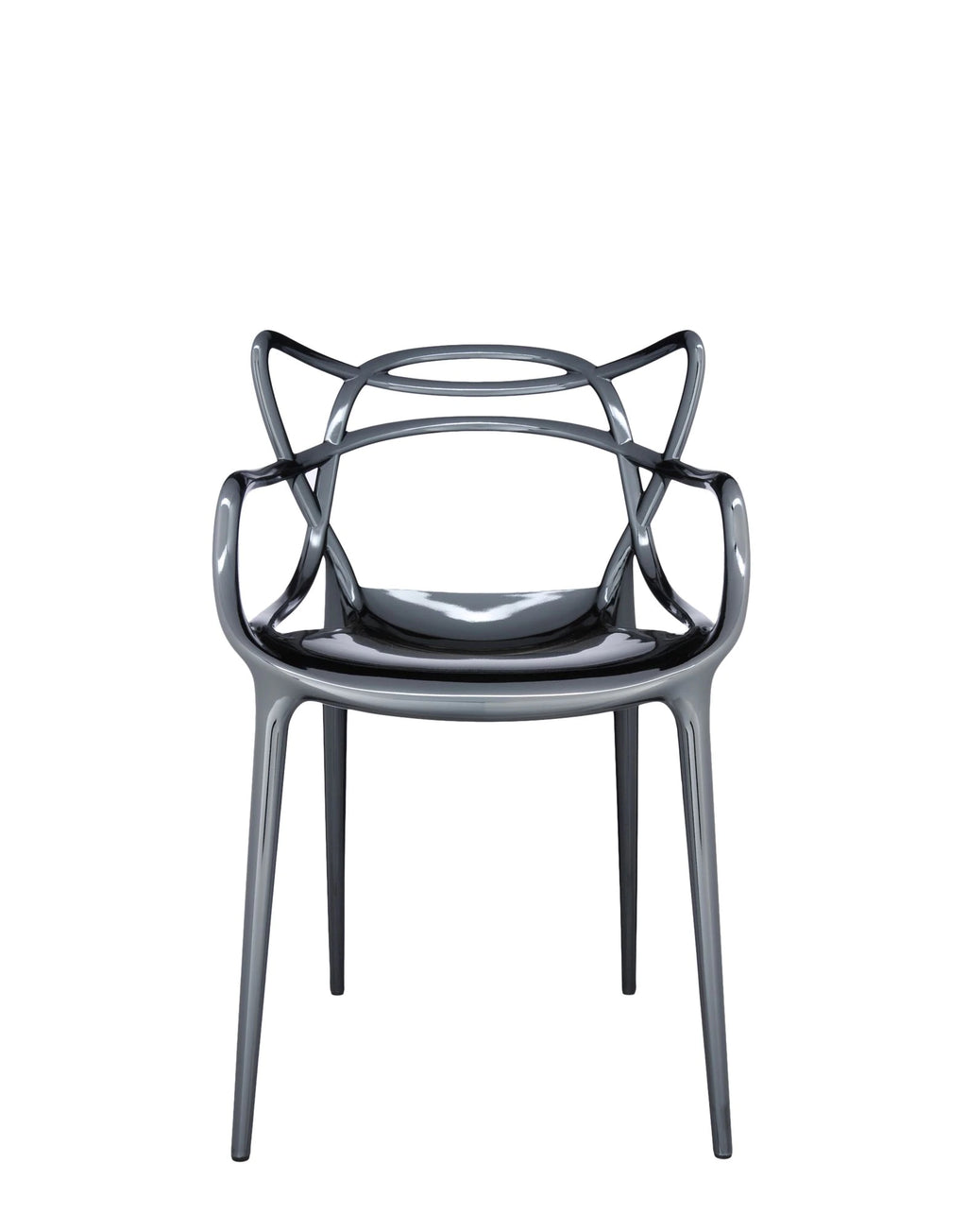 Chaises Masters Métal Titane (lot de 2) - Kartell - I.D DECO MARSEILLE