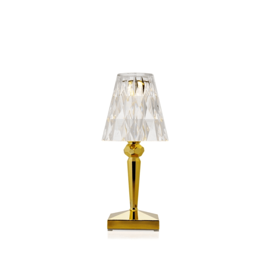 Lampe BATTERY Métal Doré sans fil Led - Kartell - I.D DECO MARSEILLE