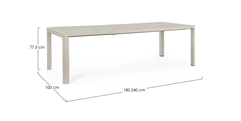 Table Ext. Kilian 180/240cm - I.D DECO MARSEILLE
