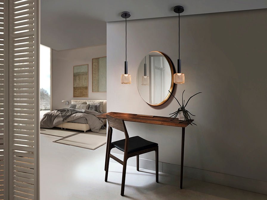 Suspension Crosin noir et gold - I.D DECO MARSEILLE