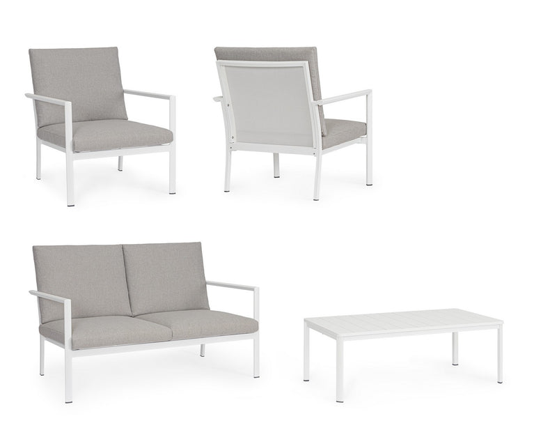 Set Salon Extérieur Blanc