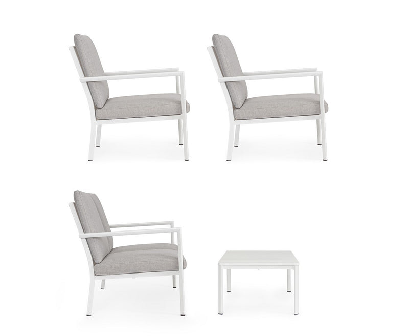 Set Salon Extérieur Blanc