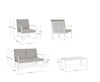 Set Salon Extérieur Blanc