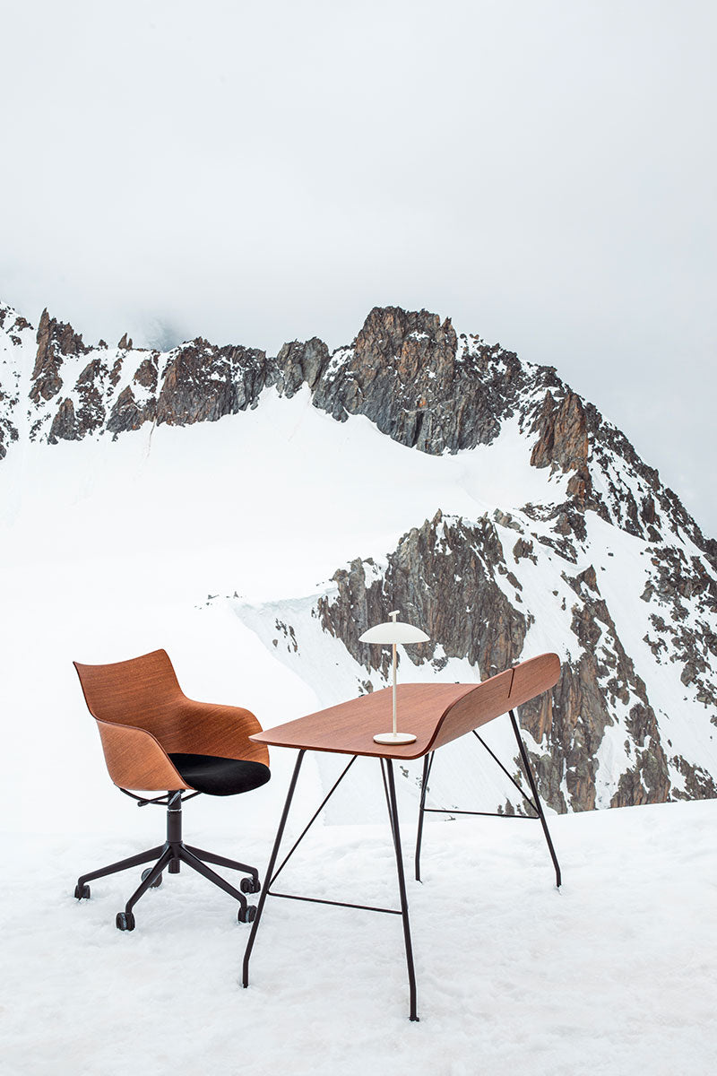 Bureau Earl Of Wood Bois foncé/Noir - Kartell
