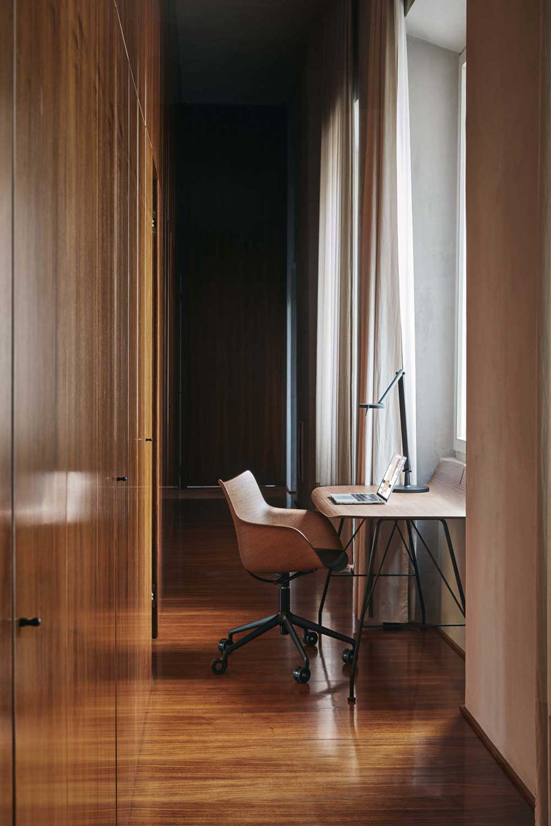 Bureau Earl Of Wood Bois foncé/Noir - Kartell