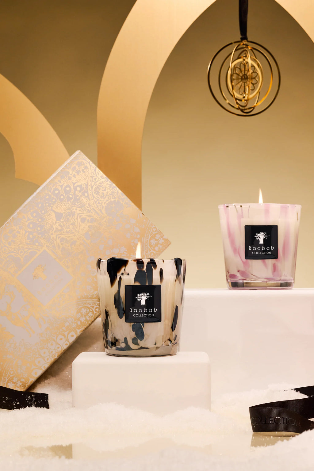 Coffret Duo Bougies Pearls - Baobab - I.D DECO MARSEILLE