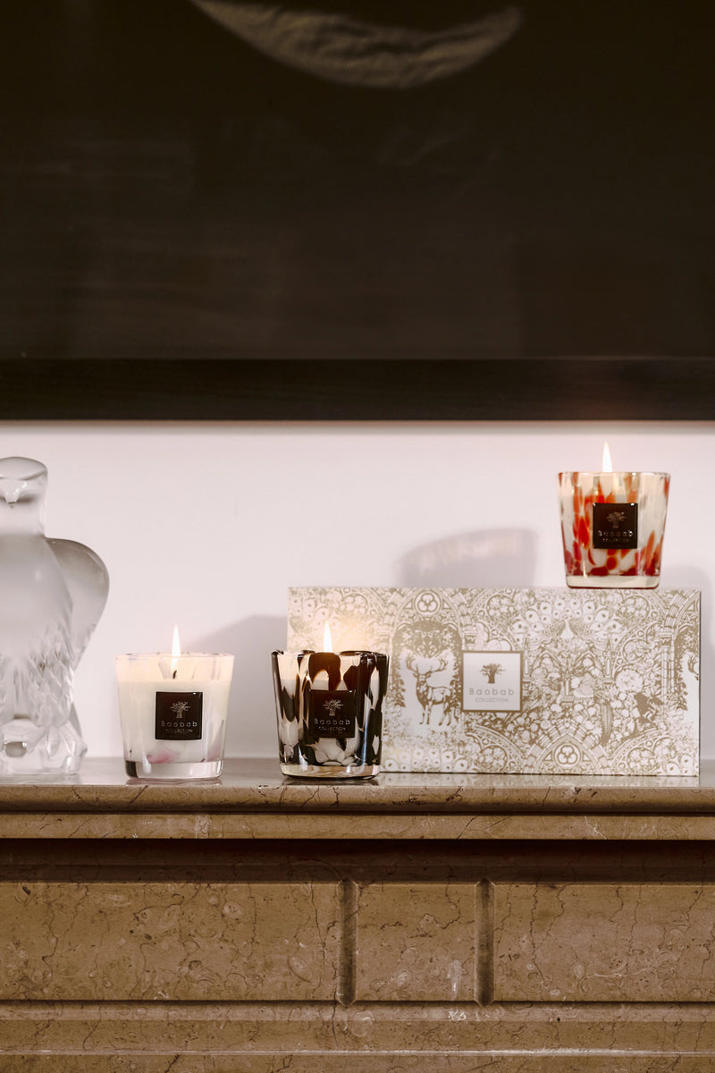 Coffret Trio Bougies Pearls - Baobab - I.D DECO MARSEILLE