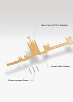 The Line London Gold Doré, taille 50 cm, disponible chez I.D DECO Marseille et en livraison partout en France
