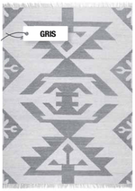 Tapis Azteque Gris - Outdoor (2 tailles) - I.D DECO MARSEILLE