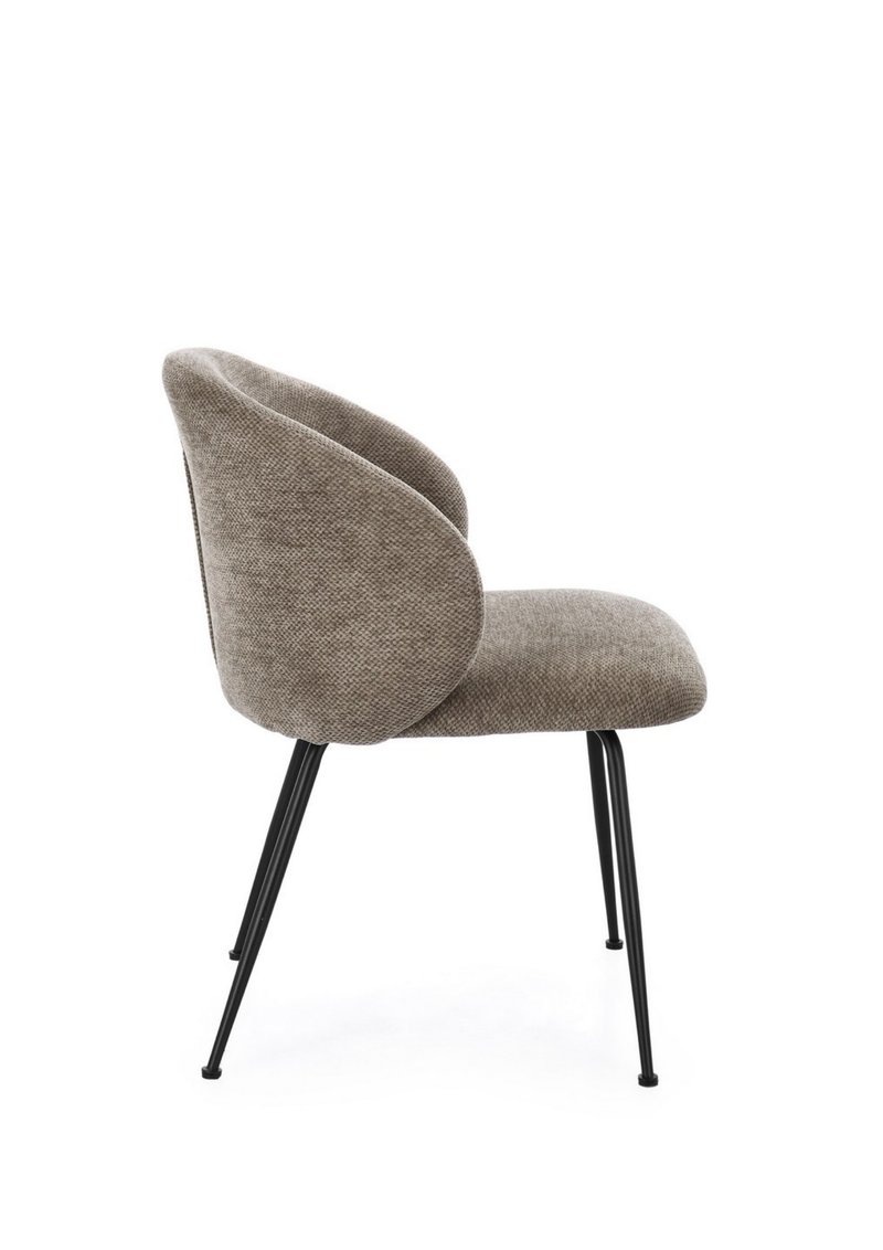 Chaise Sengei Taupe Foncé