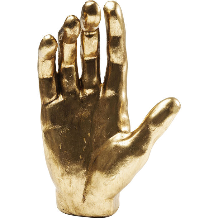 Décoration à poser Mano Gold en résine, disponible chez I.D DECO Marseille et en livraison partout en France