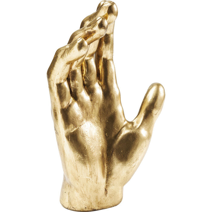 Décoration à poser Mano Gold en résine, disponible chez I.D DECO Marseille et en livraison partout en France
