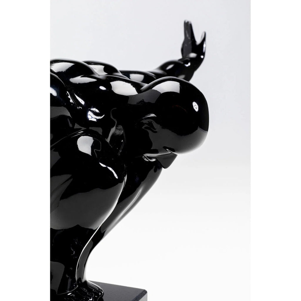 Sculpture Athlète Noir 43CM - I.D DECO MARSEILLE