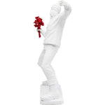 Figurine décorative Street Art Bouquet blanc 67cm