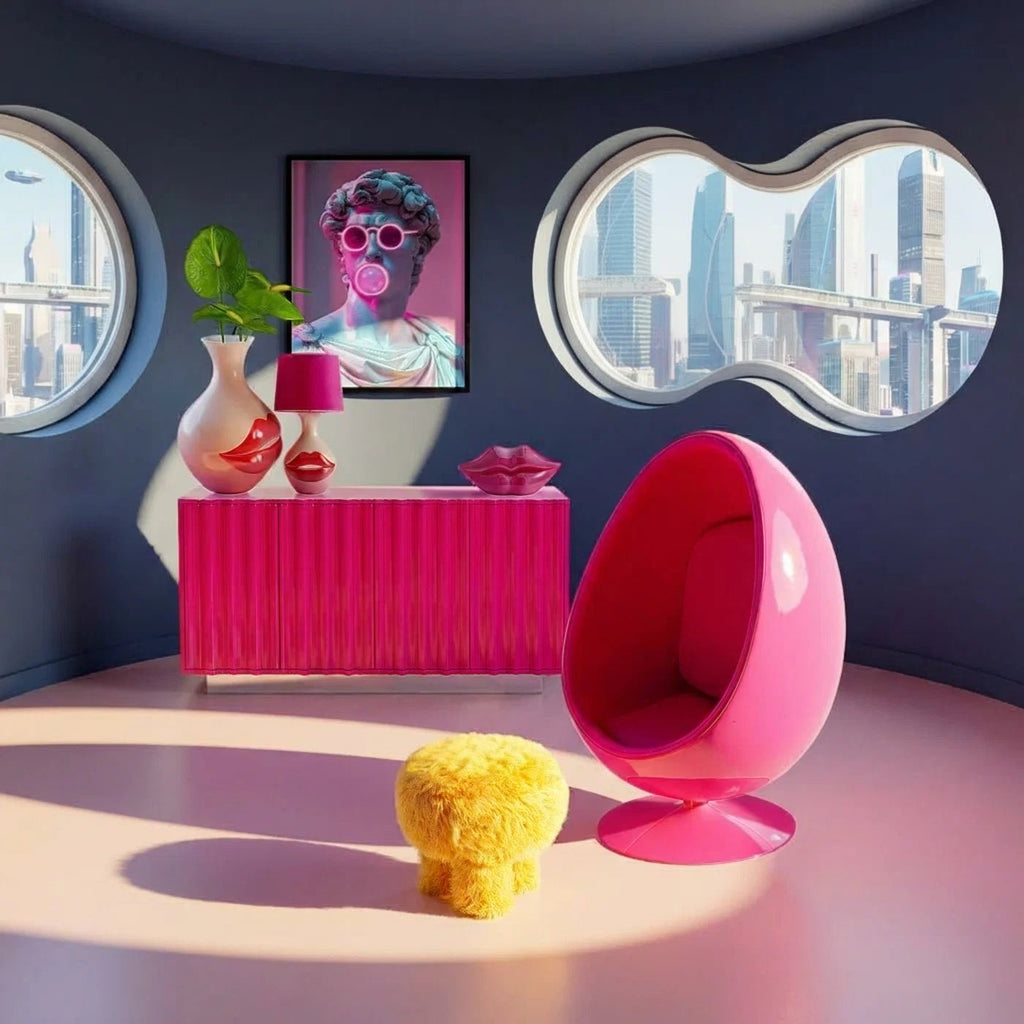 Décoration tirelire Lips pink 13cm - I.D DECO MARSEILLE