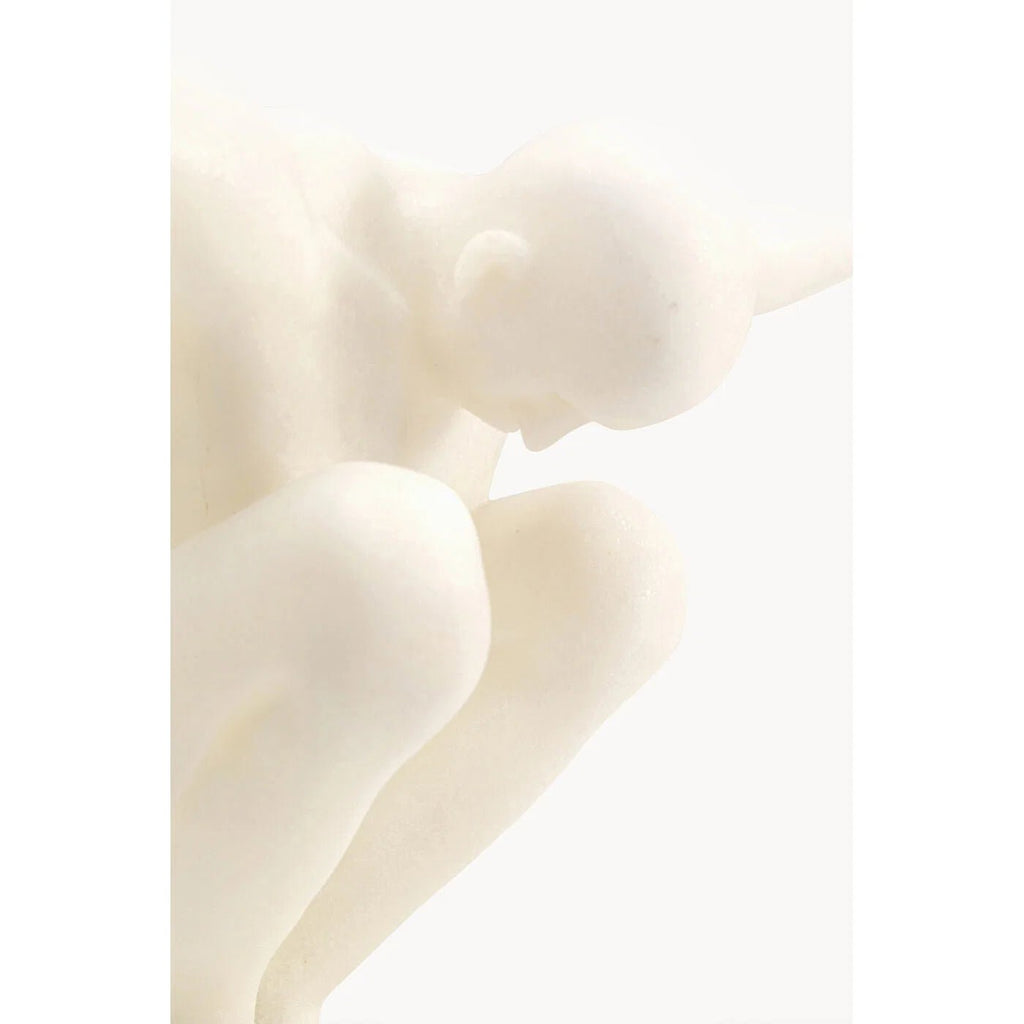 Sculpture Athlète Blanc 50cm - I.D DECO MARSEILLE