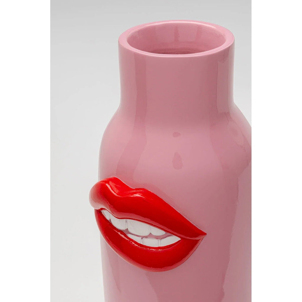 Vase Lips rose 32x15cm - I.D DECO MARSEILLE