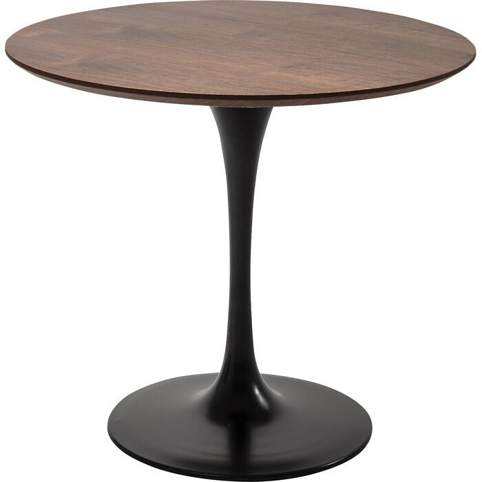 Table Invitation Noyer / noir 90cm - I.D DECO MARSEILLE