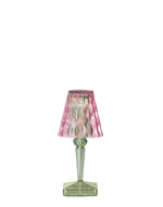 Lampe BATTERY New Colors Rose Vert sans fil Led - Kartell