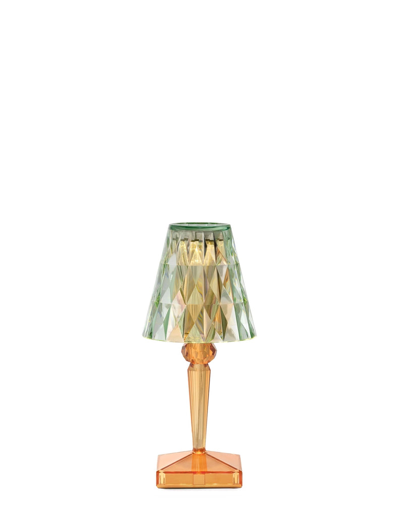 Lampe BATTERY New Colors Orange Vert sans fil Led - Kartell