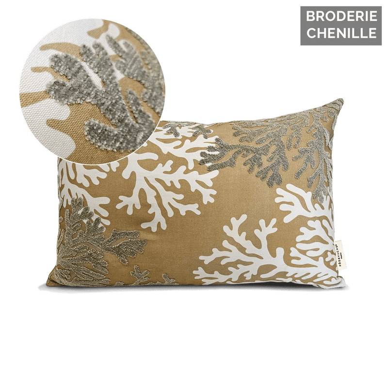Coussin Extérieur Brodé Rika - Pôdevache - I.D DECO MARSEILLE