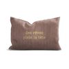 Coussin Velours Brodé Des Rêves plein la tête - Pôdevache - I.D DECO MARSEILLE