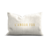 Coussin Velours Brodé Amour Fou - Pôdevache - I.D DECO MARSEILLE