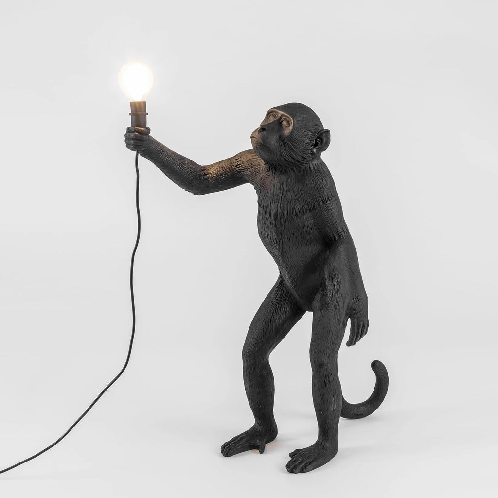 The Monkey Lamp Black Standing Version - Seletti - I.D DECO MARSEILLE