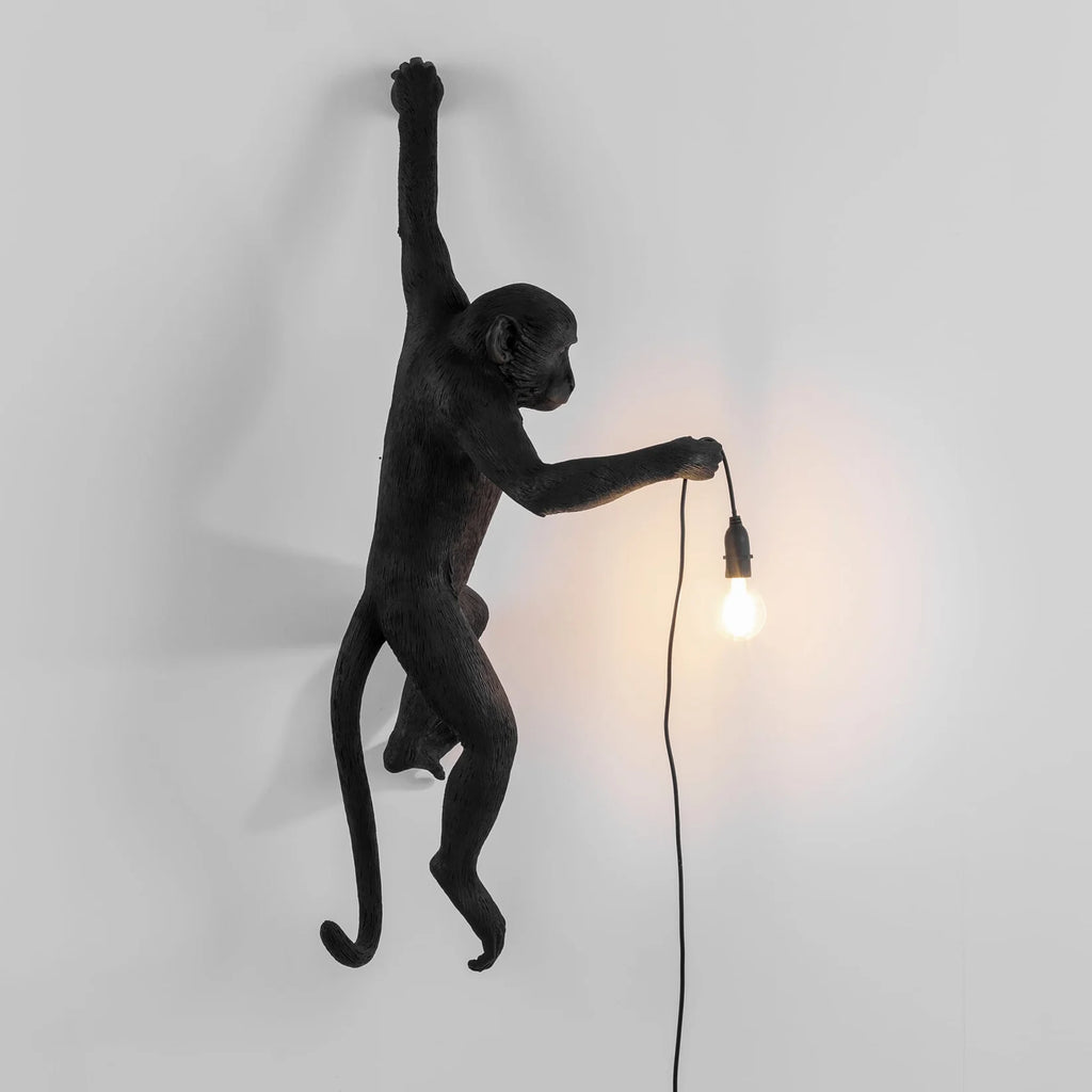 The Monkey Lamp Black Hanging Version - Seletti - I.D DECO MARSEILLE