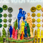 Statue Notre Dame de La Garde en résine, fabriquée par la marque J'ai Vu La Vierge, plusieurs coloris disponibles chez I.D DECO Marseille et en livraison partout en France