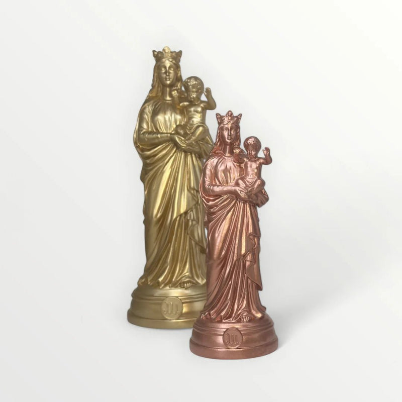 Statuette Notre Dame de La Garde 20cm - CUIVRE - J'ai Vu La Vierge - I.D DECO MARSEILLE