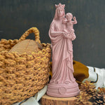 Statuette Bonne Mère Notre Dame de La Garde - ROSE POUDRÉ - J'ai Vu La Vierge