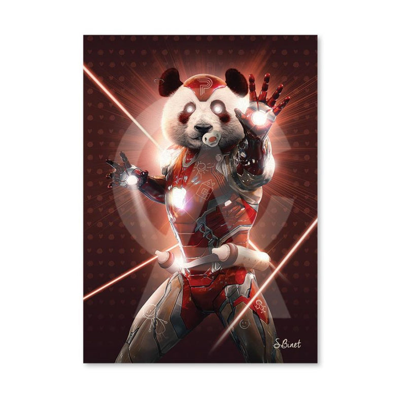 Sylvain Binet - Iron Panda - 20x28cm