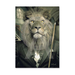 Sylvain Binet - Lion Mafia Billard - 20x28cm