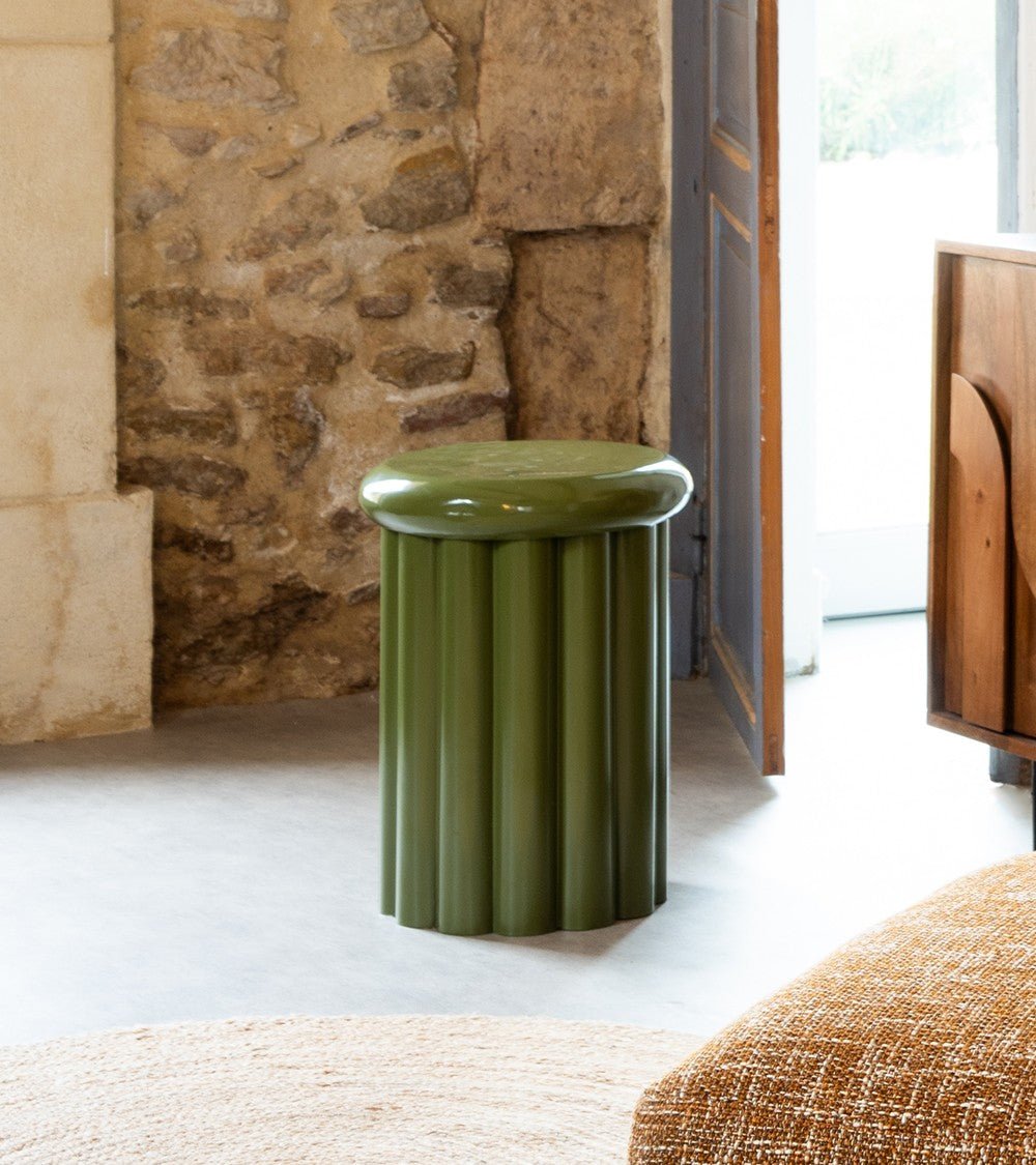 bout de canapé bora vert table d appoint design